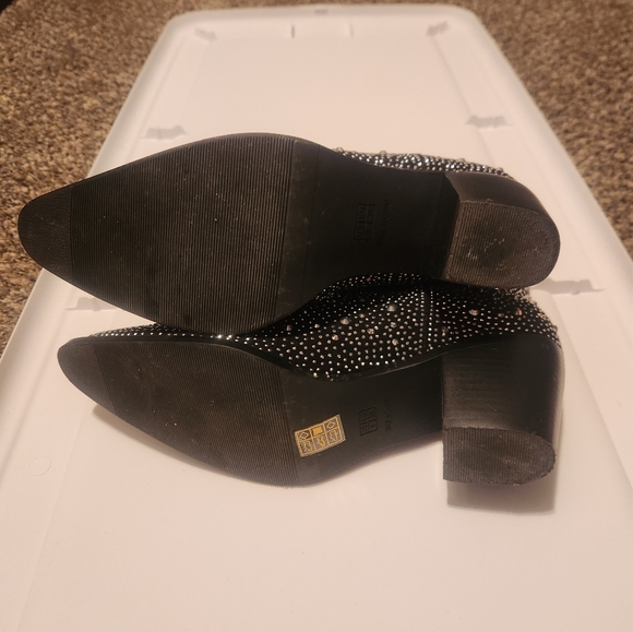 Studded Black Ankle Boots - Picture 6 of 8